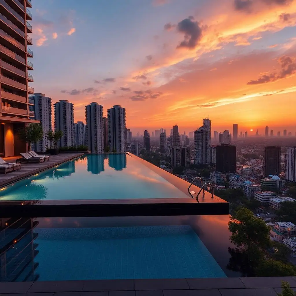 Rooftop pool
